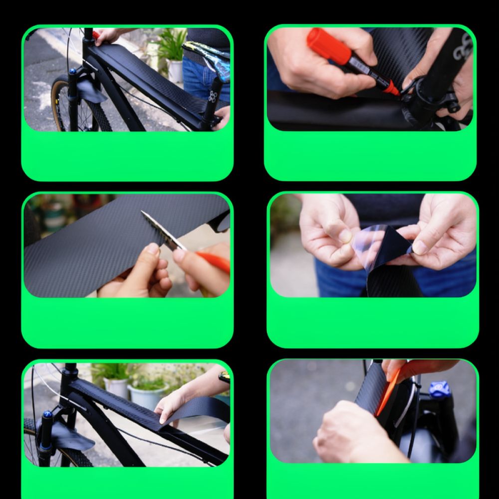Cycling Gear And Equipment - ملصق حماية إطار دراجة جبلية من
